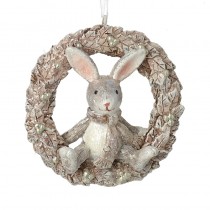 Hanging Bunny Wreath