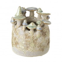 Small Pot With Mushrooms