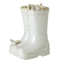 Small Birds Ceramic Welly Pot