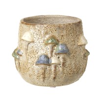 Mushroom Ceramic Plant Pot Med