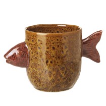 Ceramic Fish Pot Holder Lrg