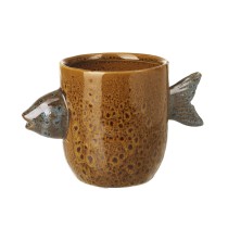 Ceramic Fish Pot Holder Sml