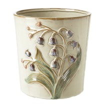 Floral Ceramic Pot Holder Lrg