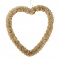 Fawn Fur Heart Hanger