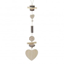 Hanging Wooden Heart & Logs