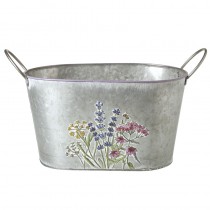 Metal Flower Pot With Handles