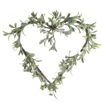 Mistletoe Heart Wreath