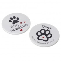 Dog Paw Coaster Mix