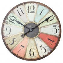 Retro Style Large Multicoloured Clock