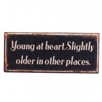 Iron Sign Young At Heart