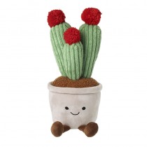 Green Fabric Cactu In Fabric Pot