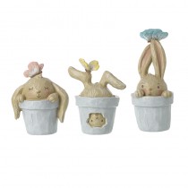 Rabbits In Plant Pots Mix