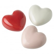 Pink&Red&White Porcelain Heart Large Mix