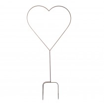 Large Metal Heart Garden Stake
