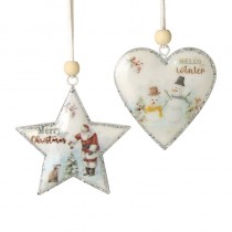 Star & Heart Traditional Hanger Mix