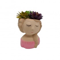 Girl Plant Pot (Plant Not Inc)