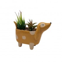 Sausage Dog Plant Pot