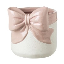 Ceramic Pink Bow Plant Pot Lrg