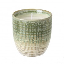 Gradual Colour Yellow Ceramic Pot Candle