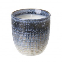 Gradual Colour Blue Ceramic Pot Candle
