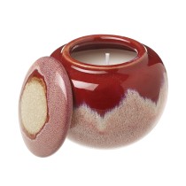 Scented Candle In Ceramic Pot With Lid