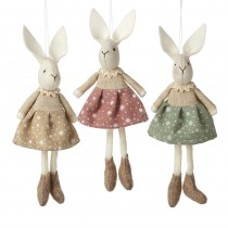 Dangly Leg Rabbit In Spotty Skirt Mix 3