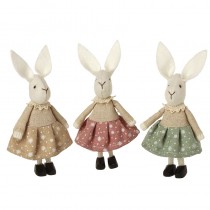 Standing Rabbits In Spotty Skirts Mix 3