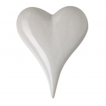 White Ceramic Heart