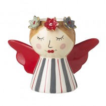 Angel Pot With Flowers