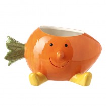Smiley Carrot Pot With Feet