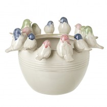 Porcealin Bird Pot Holder