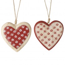 Red & Cream Hearts Mix