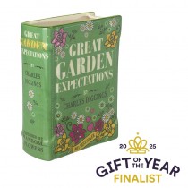 Ceramic Book Vase Garden Expectations
